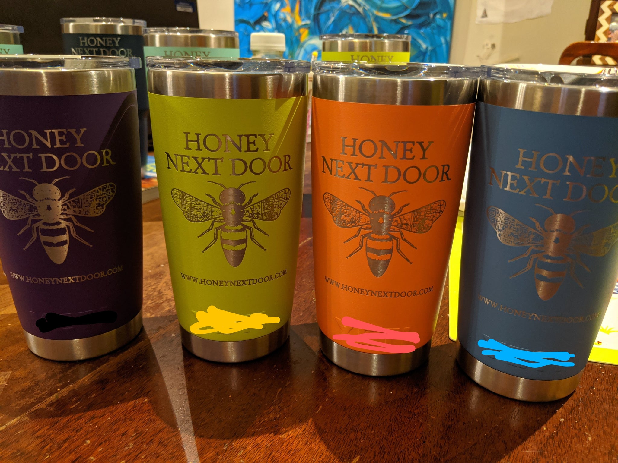 Load image into Gallery viewer, 20 oz Honey Next Door Tumblers
