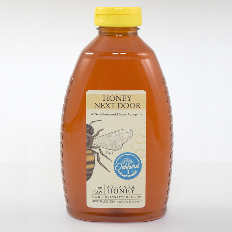 2 lbs. Pure Raw Atlanta Honey – Honey Next Door